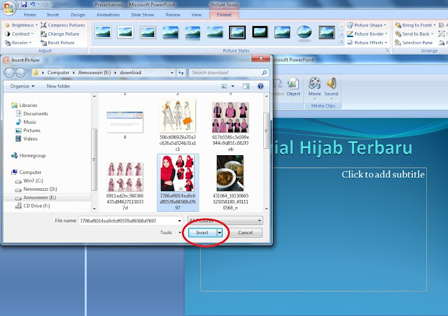 Cara Memasukkan Gambar di Power Point