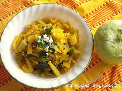 navalkol, Kohlrabi, navalkolachi bhaji, Indian vegetables