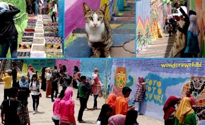 tempat foto di kampung warna warni jodipan di malang