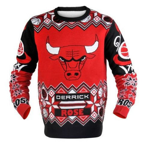 Chicago Bulls Derrick Rose Official NBA Ugly Sweater - nba apparel