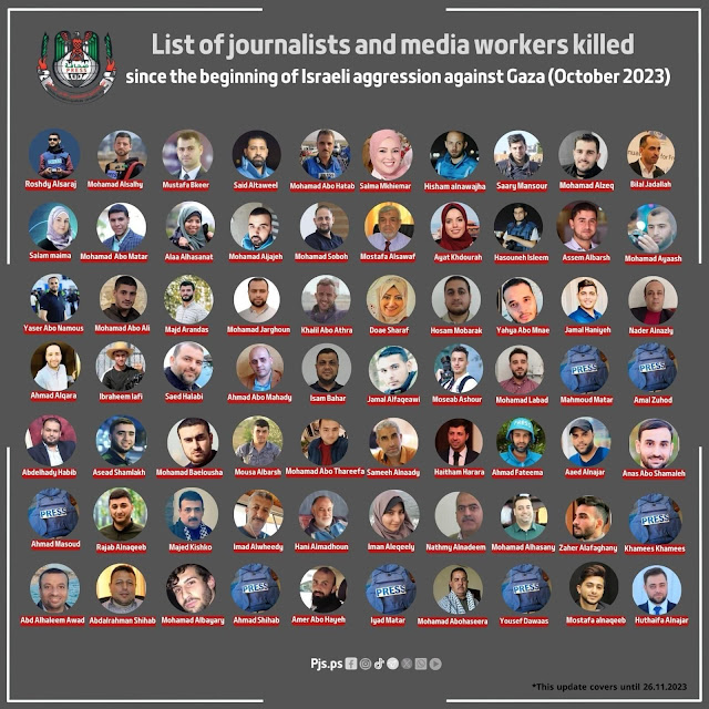 Those Palestinian journalists were killed in October.