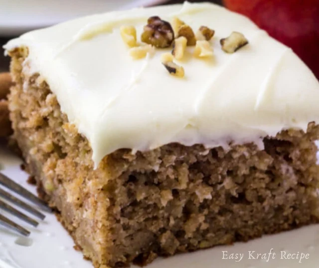 APPLE SPICE CAKE WITH CREAM CHEESE FROSTING RECIPE