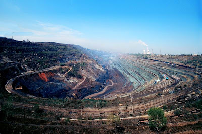 World�s Largest Artificial Pit -West Open Pit of Fushun Coal Mine 