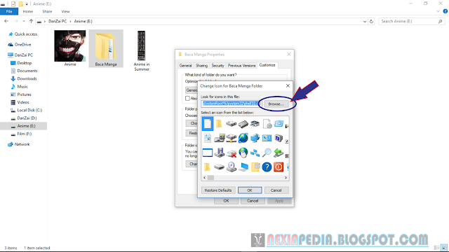 Cara Mudah Merubah Icon Folder Dengan Menggunakan Gambar