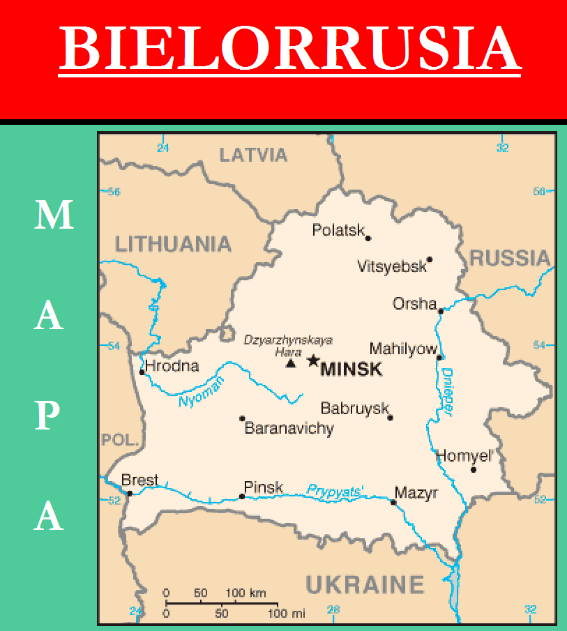 Sitios Turisticos De Bielorrusia Mapa