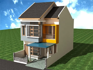 warna indah rumah minimalis 2 lantai