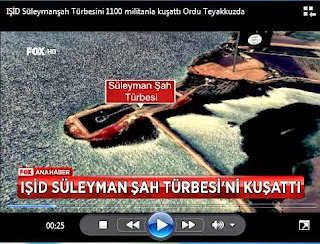 Olası operasyona karşılık Türkiye'den türbeye giden yol güzergahına silah ve militan yığdı