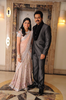 Actor Karthi and Ranjani reception stills