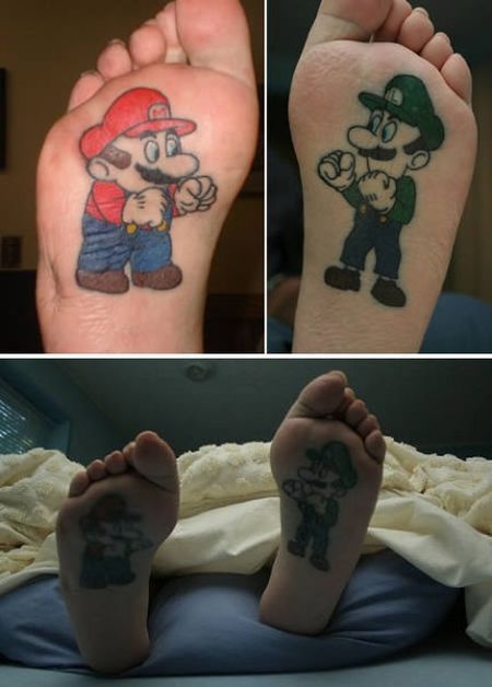 Crazy Tattoos Mario tattoos