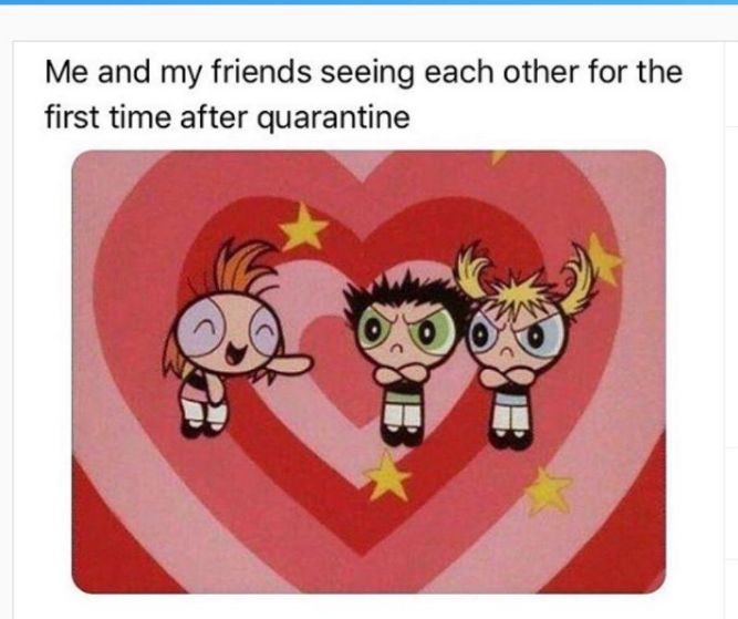 The Power Puff Friends, not Girls - Funny Quarantine Haircut memes pictures, photos, images, pics, captions, jokes, quotes, wishes, quotes, sms, status, messages, wallpapers.