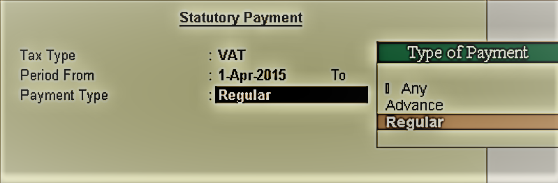 vat payable entry in tally erp 9