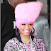 Nicki Minaj Debuts PINK High Top Hair in London