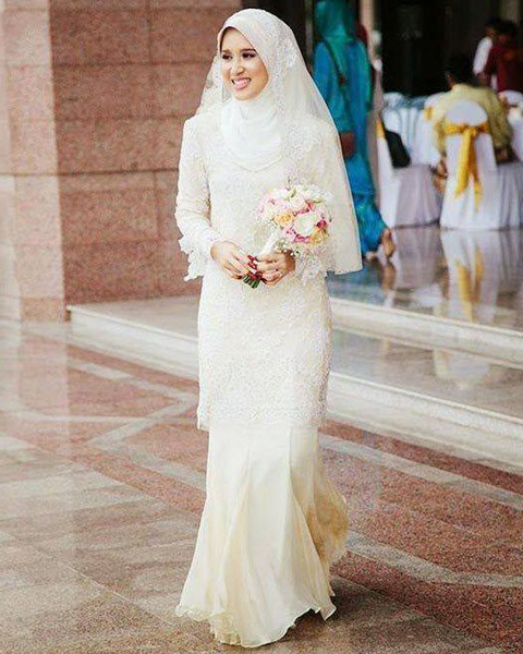 model baju kebaya muslim untuk akad nikah