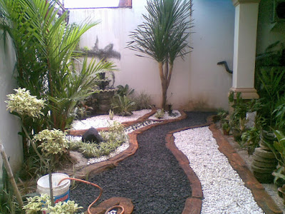 taman rumah minimalis tanpa rumput