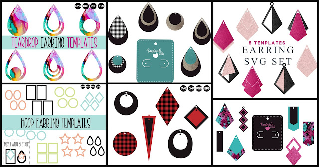 Download Free Faux Leather Earring Template And Secret To Easier Cutting On Silhouette Silhouette School