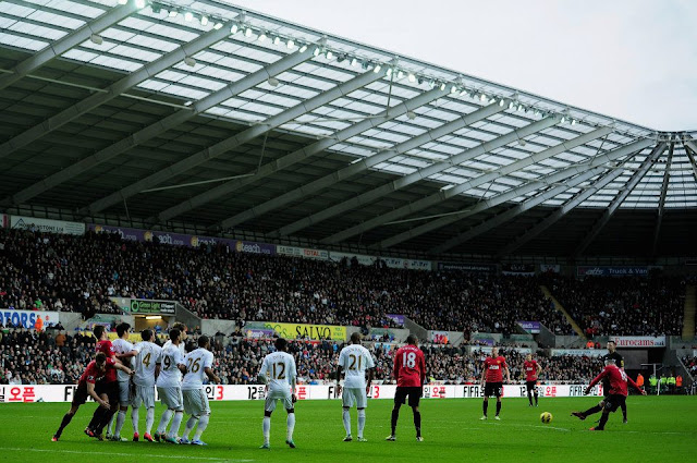 Premier league match image galery, Swansea city vs Manchester united 1-1