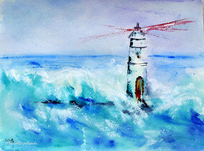 faro di Mangiabarche acquarello