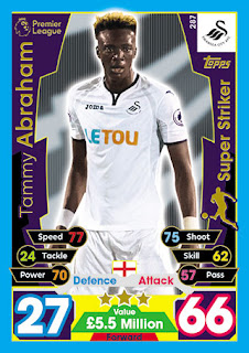 Topps Match Attax 2017-2018 Swansea City Set