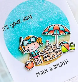 Sunny Studio Stamps: Beach Babies Summer Themed Cards by Kay Miller 