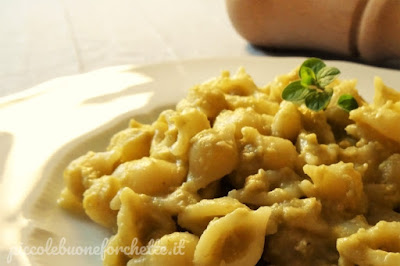 foto Ricetta pasta condita con crema di carciofo per bambini