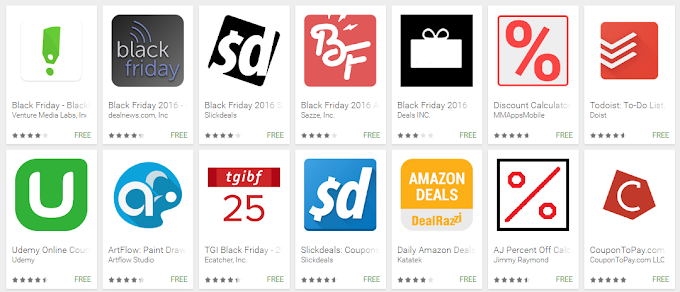 2016 Black Friday Shopping  Apps