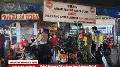 Polsek Dramaga Polres Bogor terus Lakukan Patroli Gabungan Antisipasi Adanya Sahur On The Road dan Tawuran Perang Sarung.