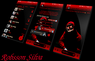Black Red Anonymous Theme For YOWhatsApp  Black Red Anonymous Theme For YOWhatsApp & Fouad WhatsApp By Robsson Silva