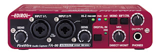 Edirol FA-66  24Bit/192kHz FireWire Audio Capture