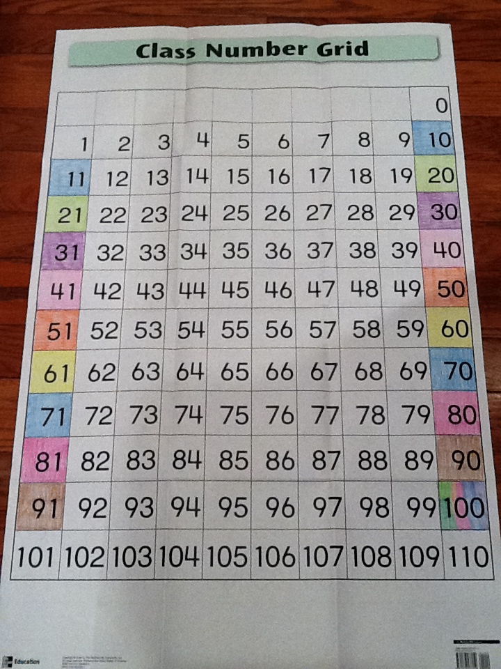 Simply Second Grade: Class Number Grid Activity