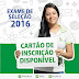 EXAME DE SELEÇÃO DO IFRN 2016 - Cartão de Inscrição