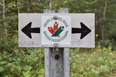 Trans Canada Trail hiking sign.