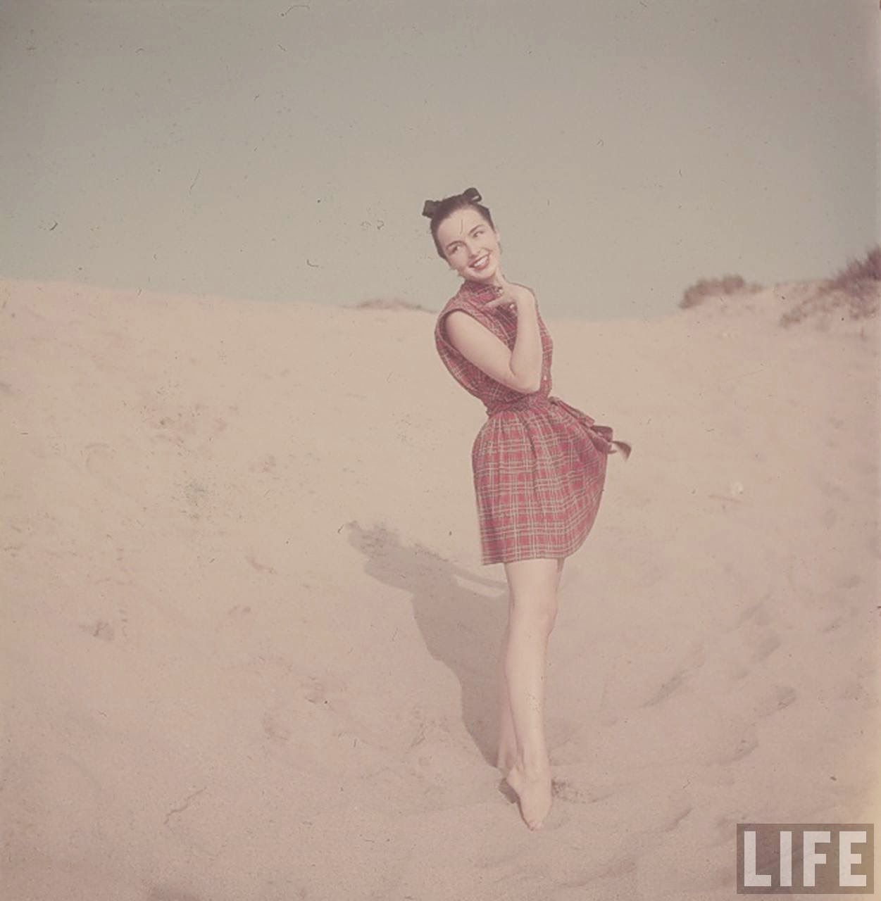 1950s Bathing Suit Caps and Beach Fashion in California ~ vintage everyday