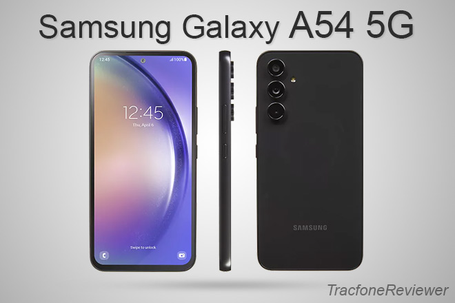 Tracfone 6.4 Samsung Galaxy A54 5G Phone w/ Unlimited Talk & Text