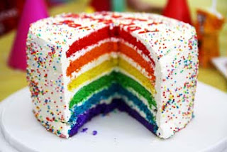resep sederhana membuat rainbow cake yang nikmat