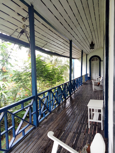 Terrace just outside my room - Roça São João dos Angolares