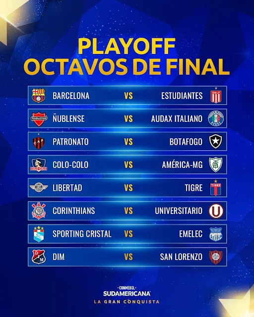 Cuadro de los Play Off de la La Copa Sudamericana