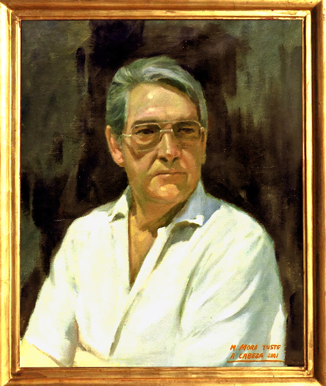 Manuel Mora Yuste, Retrato de Manuel Mora Yuste. Pintor Alejandro Cabeza, Pintor Español, Pinturas, Alejandro Cabeza Óleos, Retratista Alejandro Cabeza, Alejandro Cabeza Museos, Fernando Casanova Escorihuela, Emilio Morales Gaitán, Chiva, Pintores de Chiva