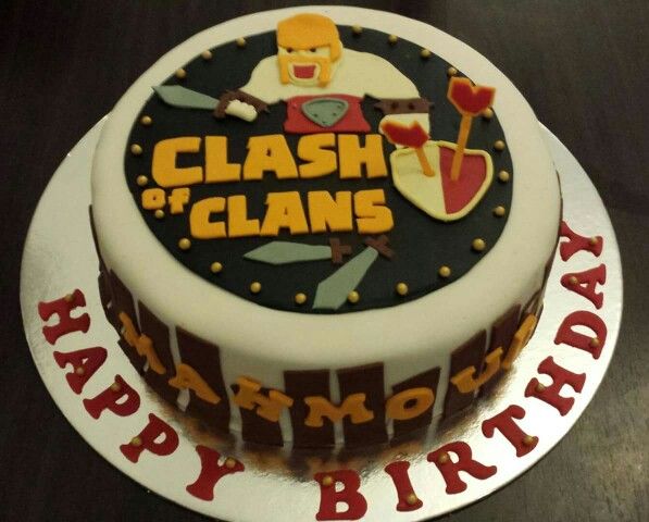 clash of clans birthday cake