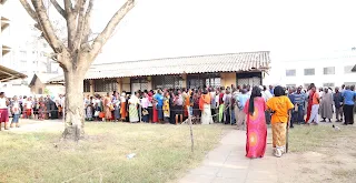 People following services to the county in Mombasa. PHOTO | Courtesy