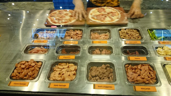 Pick your meat toppings at Pizza Republic