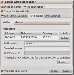 static ip setting