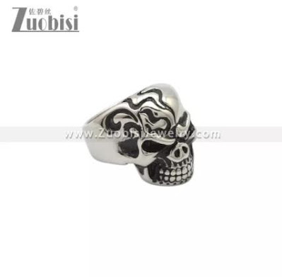 stainless steel skull rings wholesale