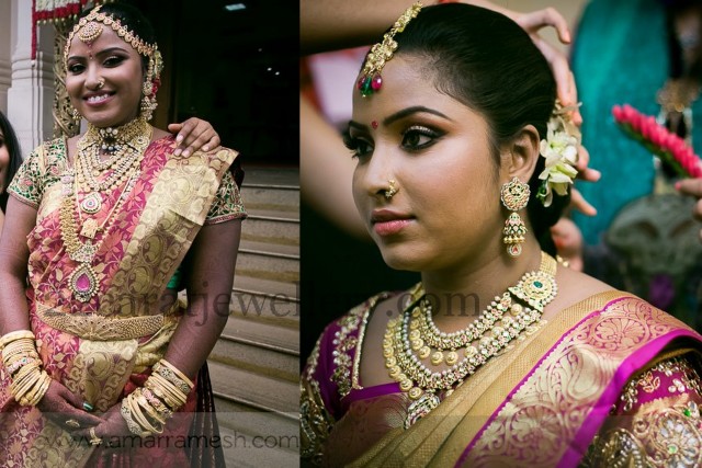 Tamil Bride in Antique Kundan Sets