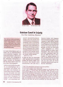 Artículo sobre Esteban Canal en la revista alemana Kaissiber, nº 34