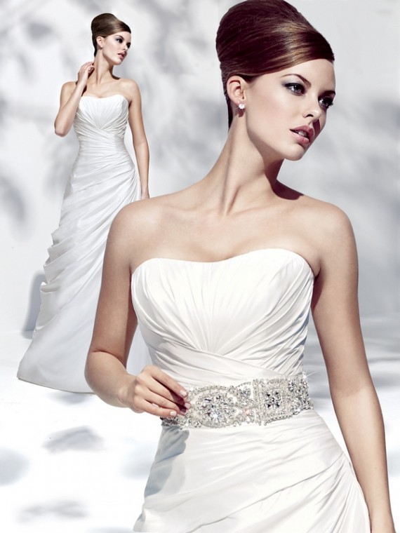 Luxurious Shades Of Silver Wedding Dress From Simone Carvalli