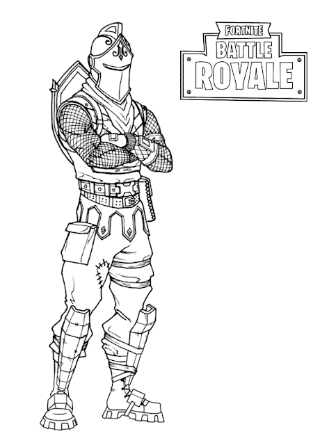 Fortnite, Coloring Pages, Dark Knight