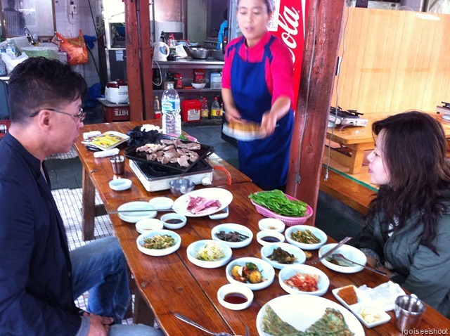 fried tilefish Lunch at Jeju Folk village