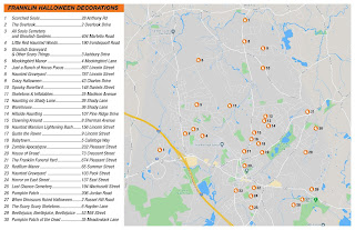 The Halloween Decoration Contest Map is ready