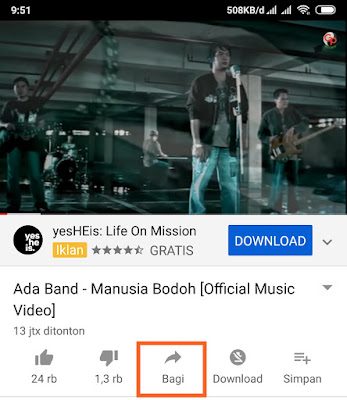 Cara download atau menyimpan lagu dari hasil video yang sobat tonton di YouTube melalui h Cara Download (Lagu) Musik Format MP3 di Youtube HP dan PC