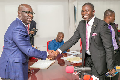 Obaseki swears in members of EDHA service commission